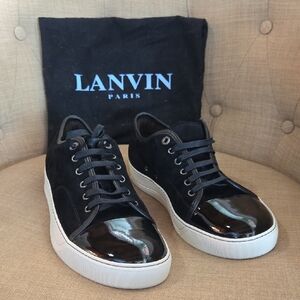 Lanvin Black and White Men's Sneakers